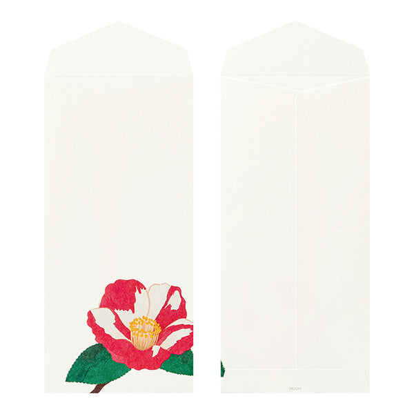 Midori Envelopes 118 Four Designs Camellia Sasanqua