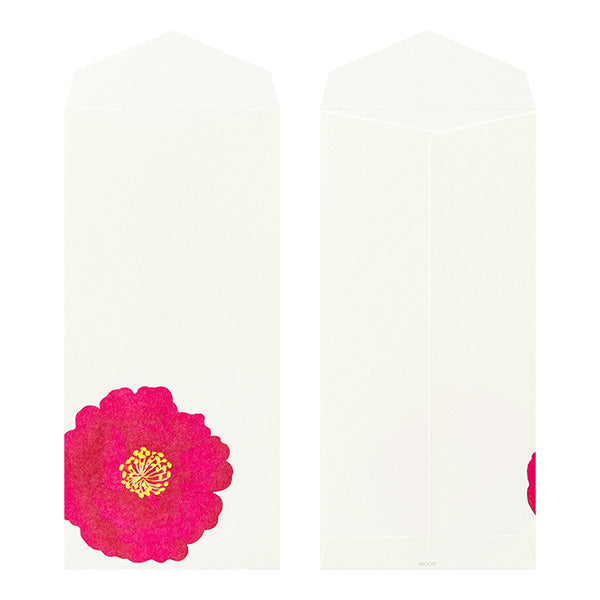 Midori Envelopes 118 Four Designs Camellia Sasanqua