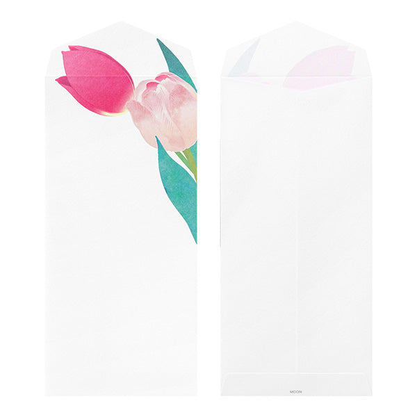 Midori Envelopes 128 Foil Stamping Tulip