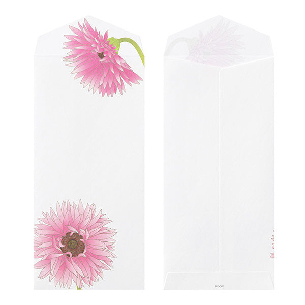 Midori Envelopes 164 Silk Printing Gerbera