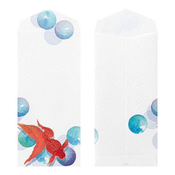 Midori Envelopes 172 Foil Stamping Marble Goldfish