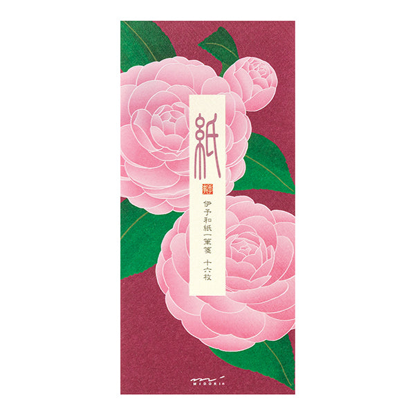 Midori Letter Pad 596 Foil Stamping Otome Camellia