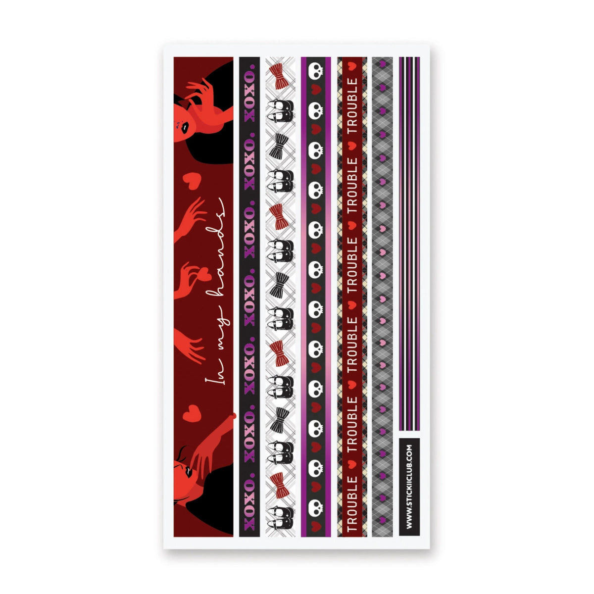 STICKII Sticker Sheet - Dark Love Sticker Strips