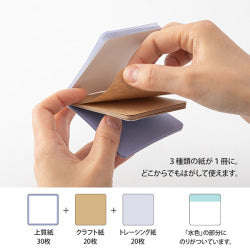 Midori Selectable Sticky Notes - Blue