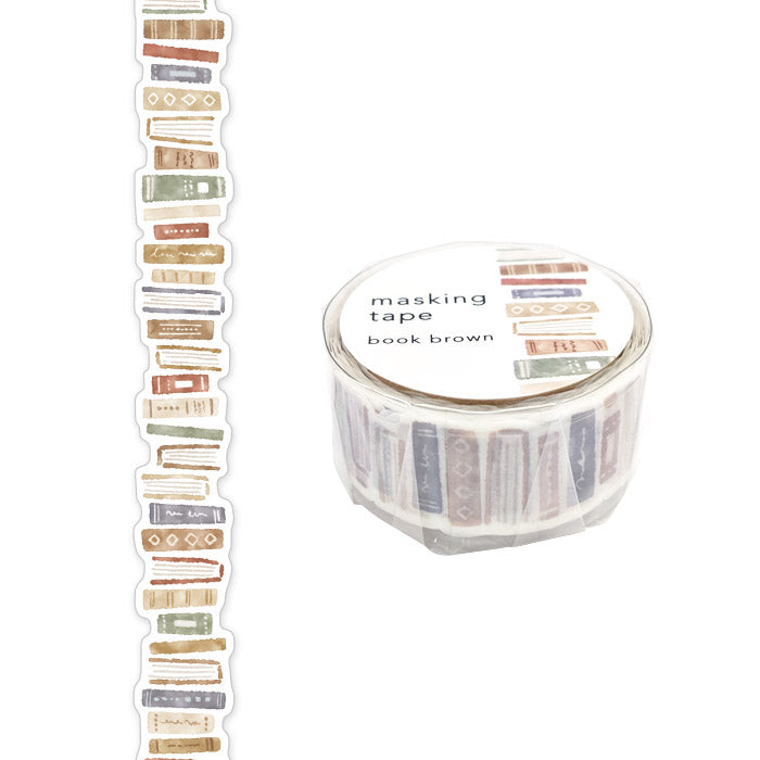 Mind Wave- Washi tape - 18mm - Book Brown
