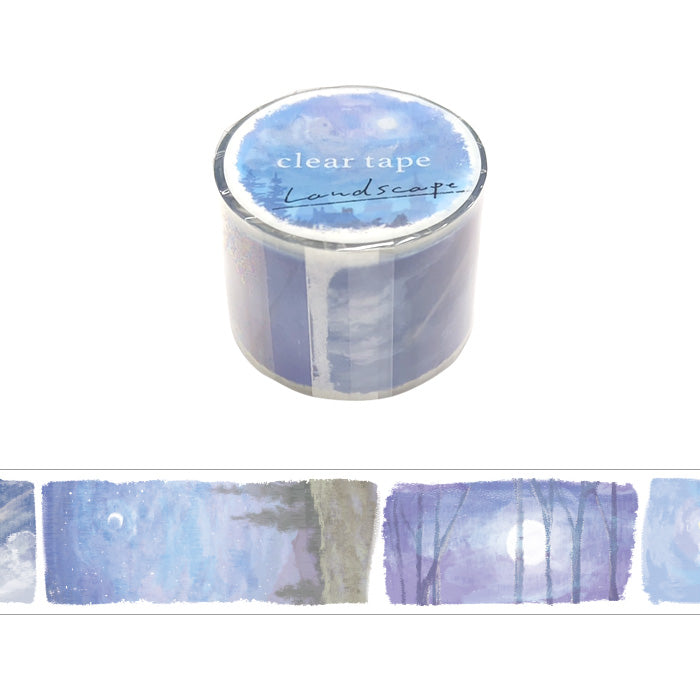 Mind Wave- Washi tape - 30mm - Landscape Moonlight