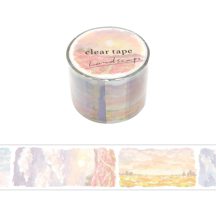 Mind Wave- Washi tape - 30mm - Landscape Scarlet Clouds