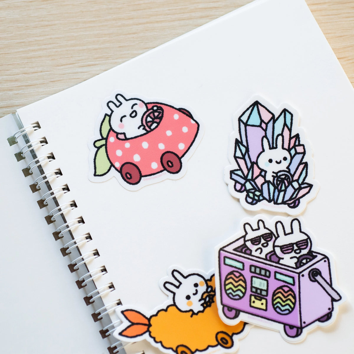 Robot Dance Battle - Bunny Cars Sticker Storage Book