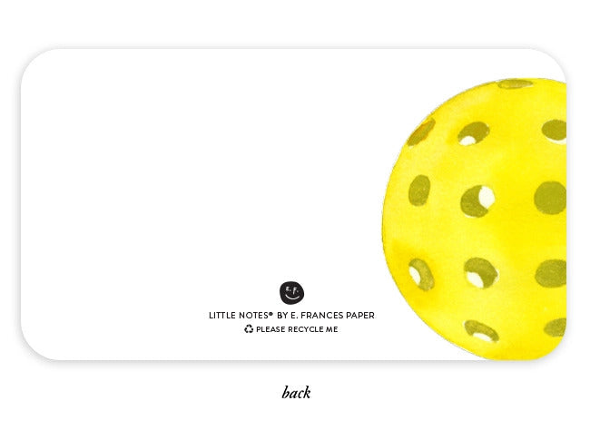 E. Frances Little Notes - Pickleball