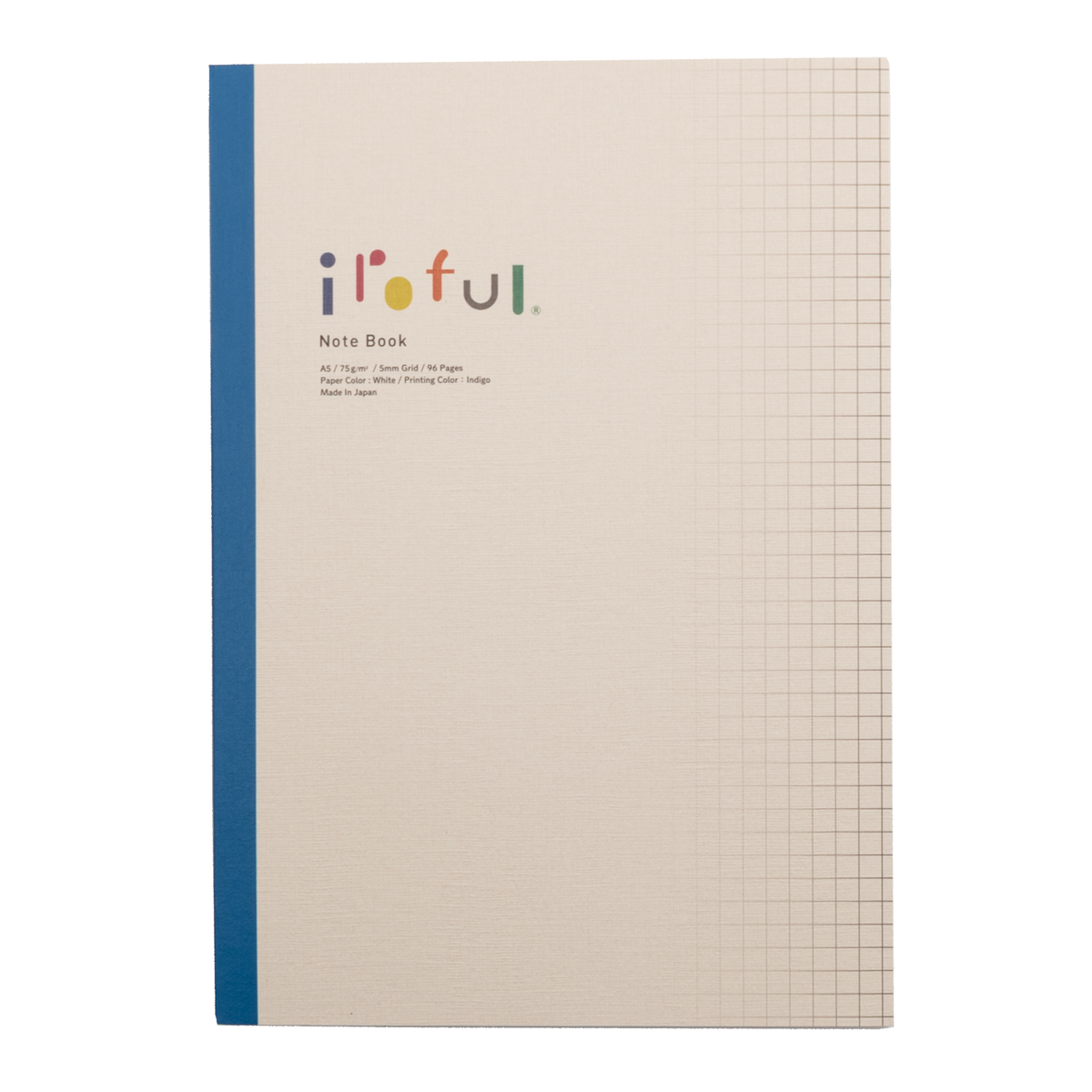 Iroful - A5 Soft Cover Notebook 5mm Grid