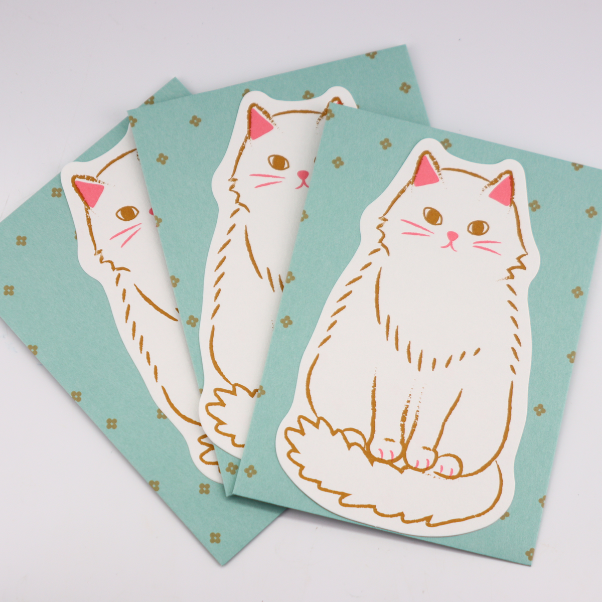 Midori Letter Set (924) Die-Cut Animal - Cat