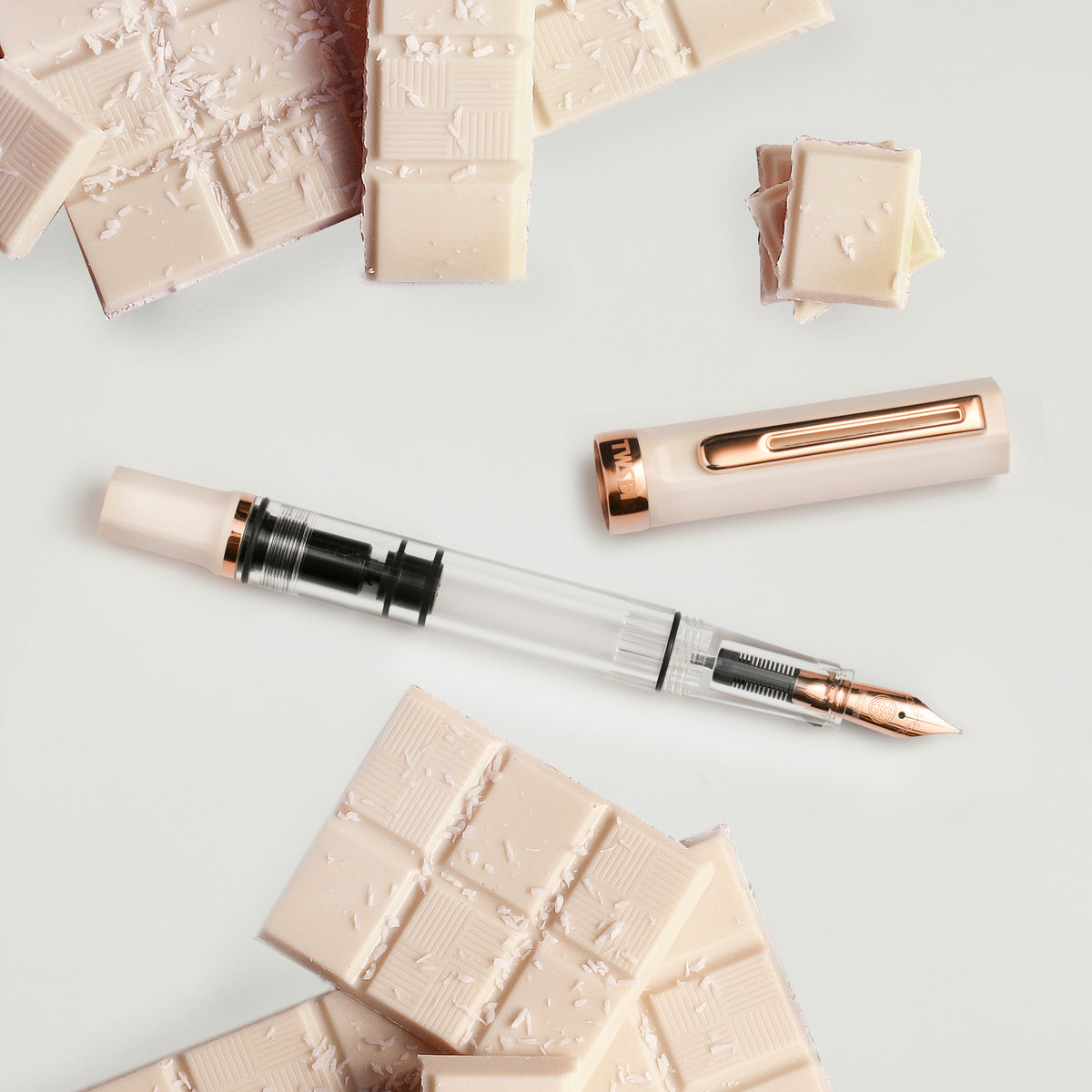 TWSBI ECO - Crème w/ Rose Gold Fountain