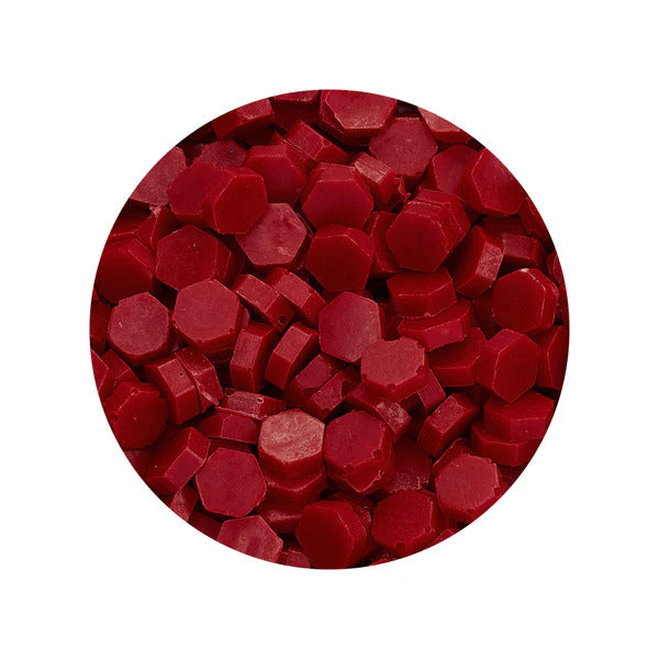 Freund Mayer Sealing Wax Beads in Box with Spoon- Red