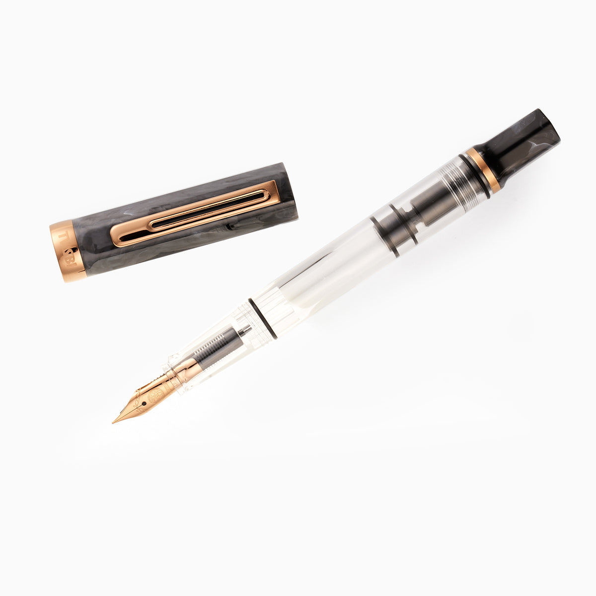 TWSBI ECO Black Marble w/Bronze Fountain