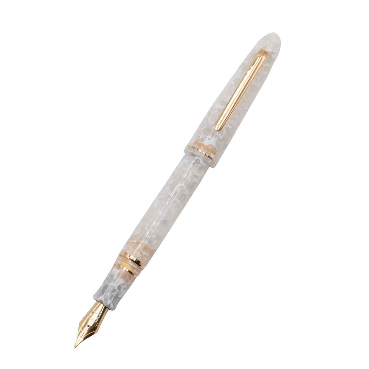 Esterbrook Estie Winter White with Gold Trim Fountain