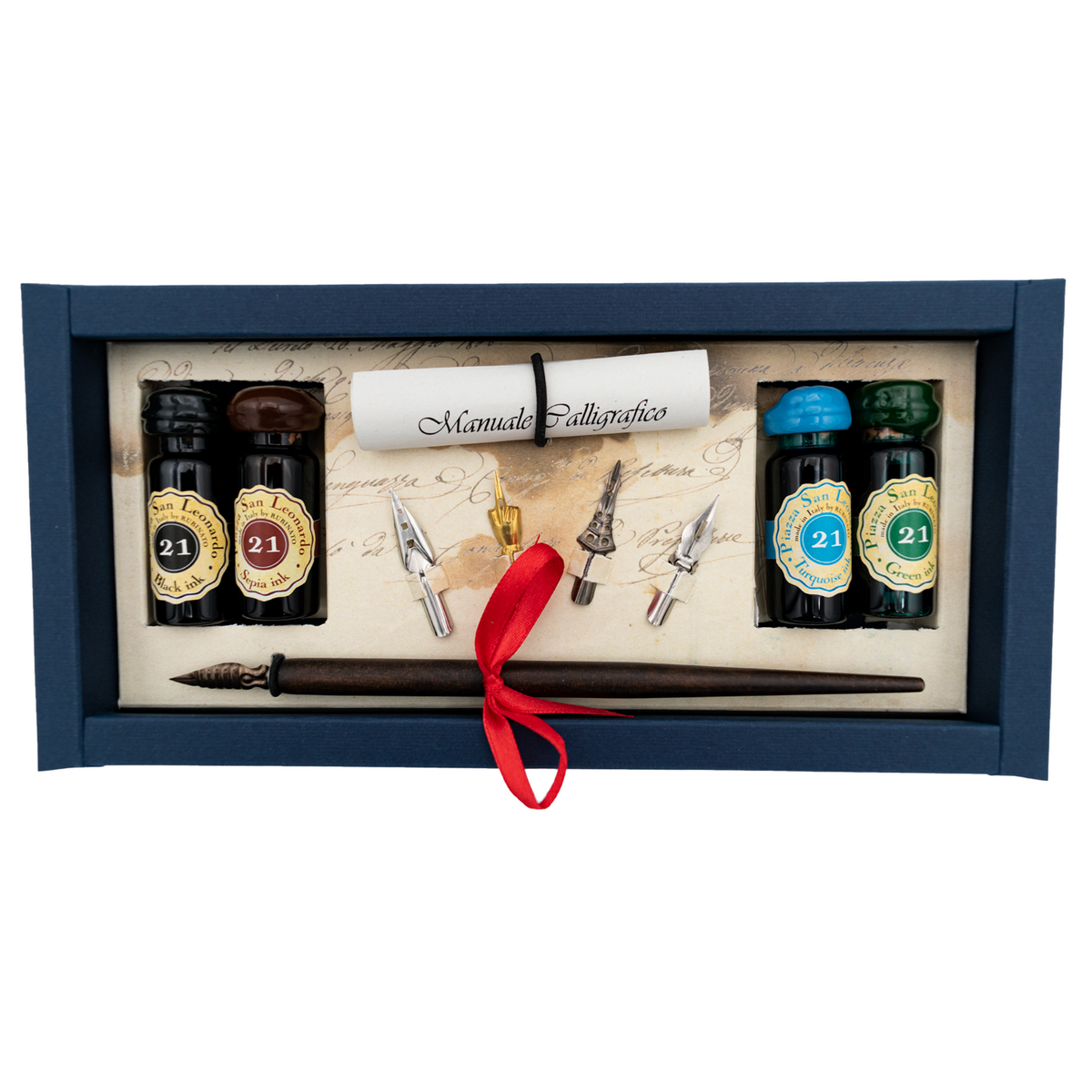 Freund Mayer Calligraphy Dip Pen Set with 4 Inks