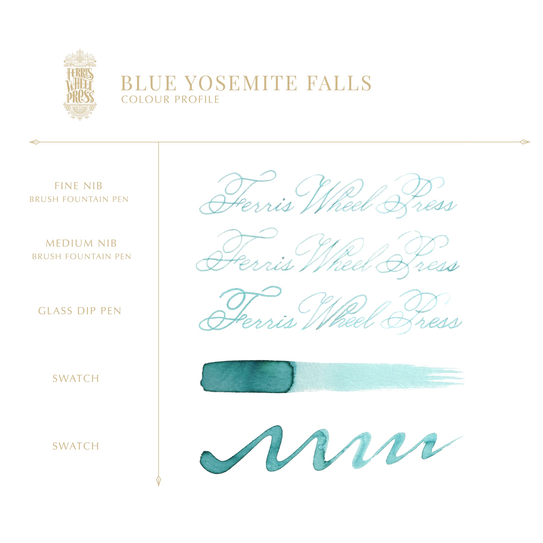 Ferris Wheel Press - Dreaming in California Collection -Blue Yosemite Falls