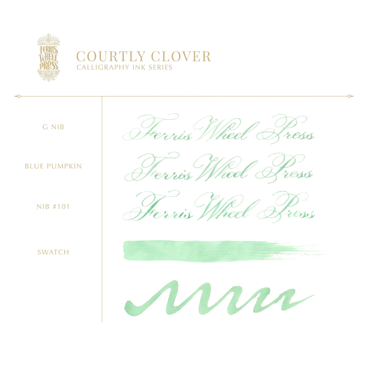 Ferris Wheel Press - Fanciful Events Calligraphy Ink - Courtly Clover