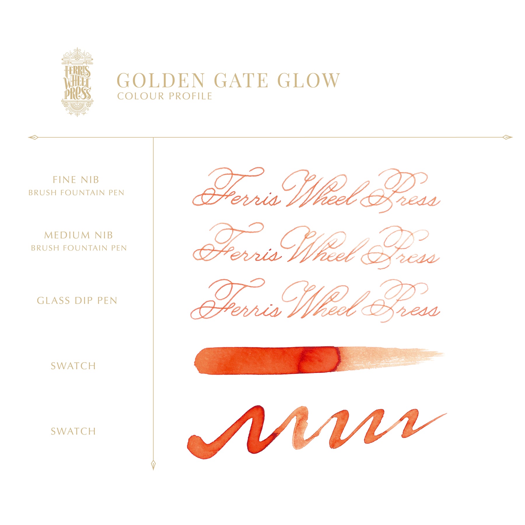 Ferris Wheel Press - Dreaming in California Collection - Golden Gate Glow
