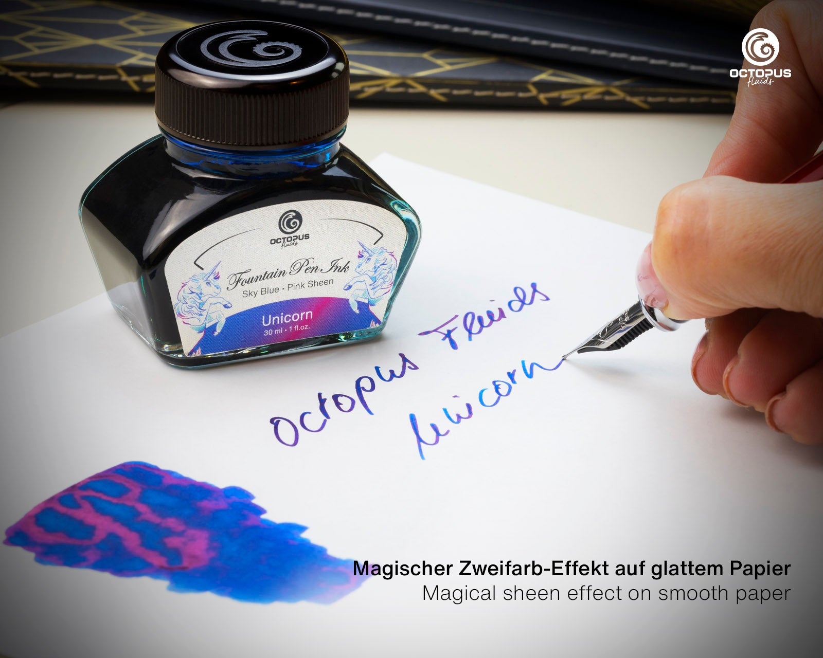 Octopus Sheening Ink- Unicorn Blue