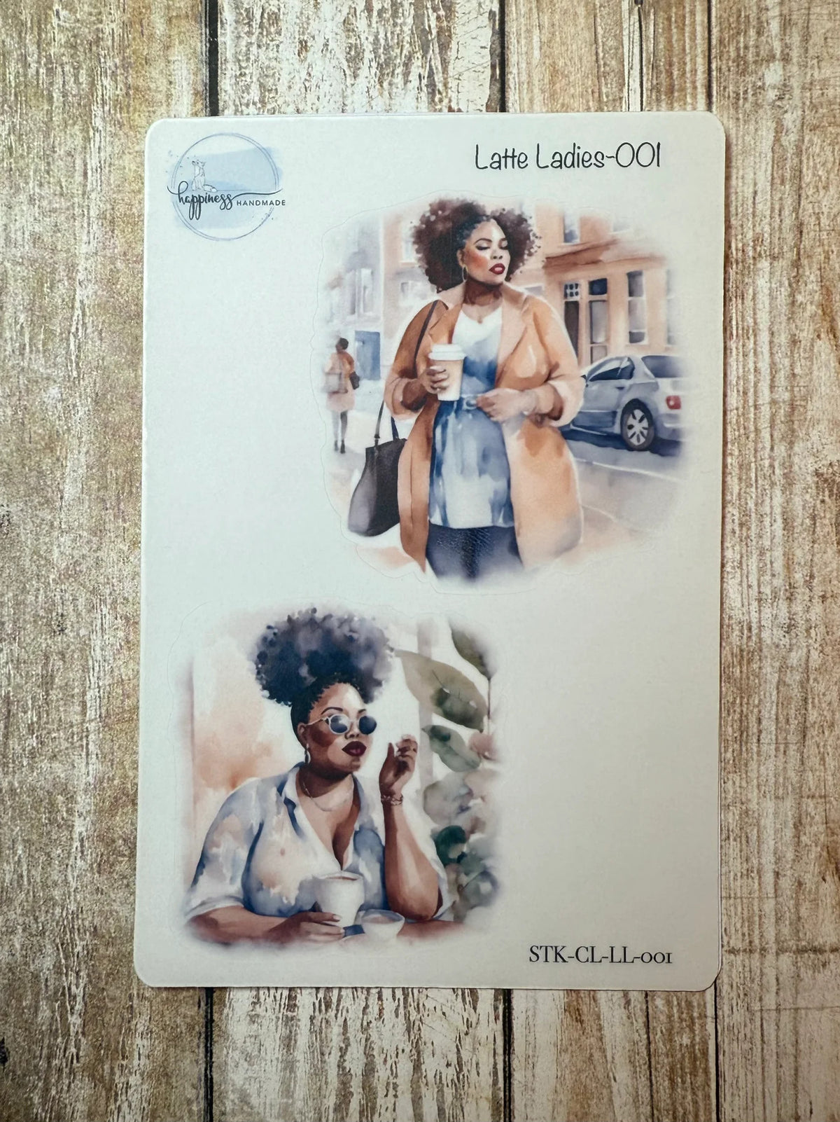 Happiness Handmade - Latte Ladies Sticker Sheets