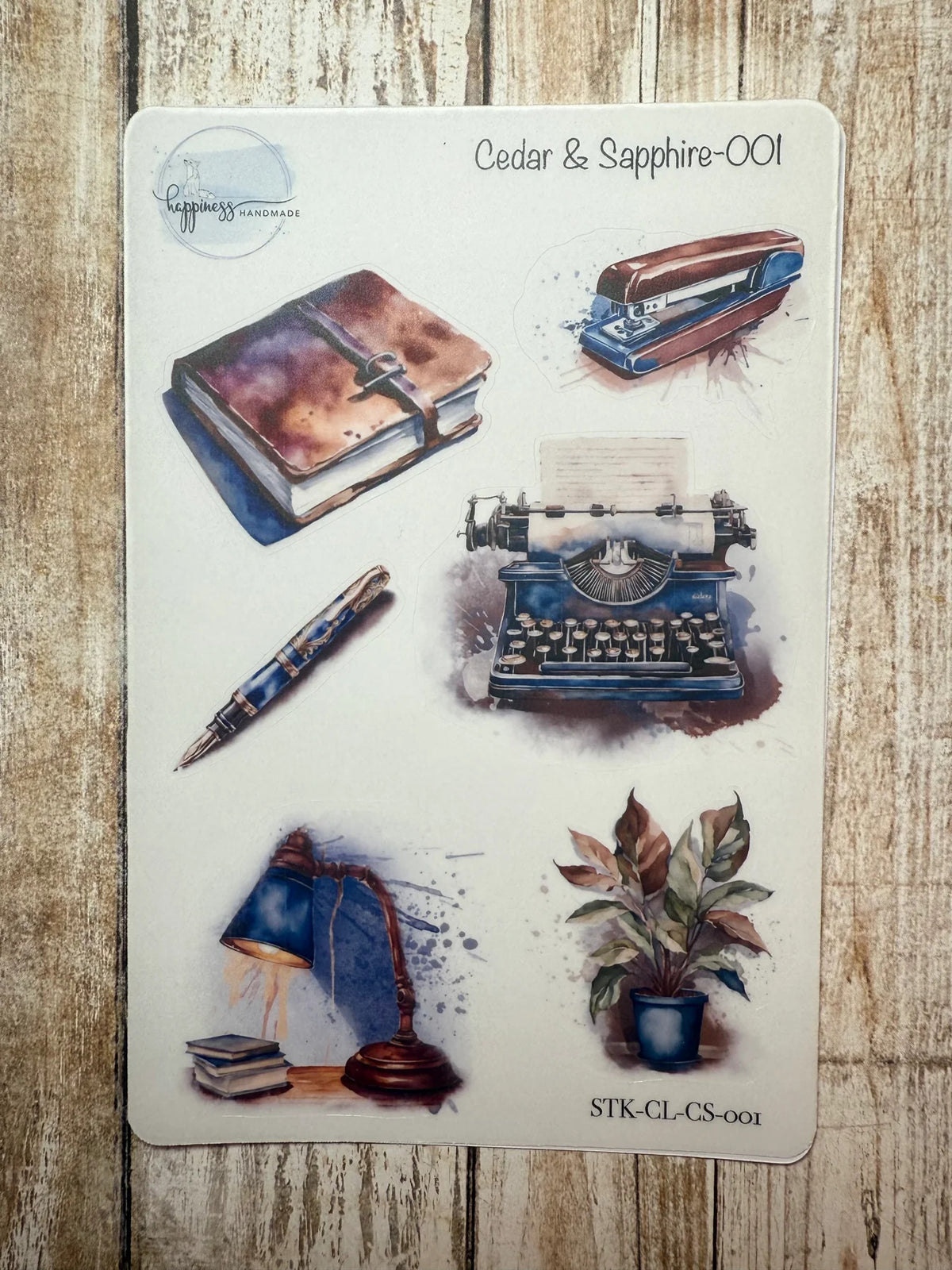 Happiness Handmade - Cedar & Sapphire Sticker Sheet 001