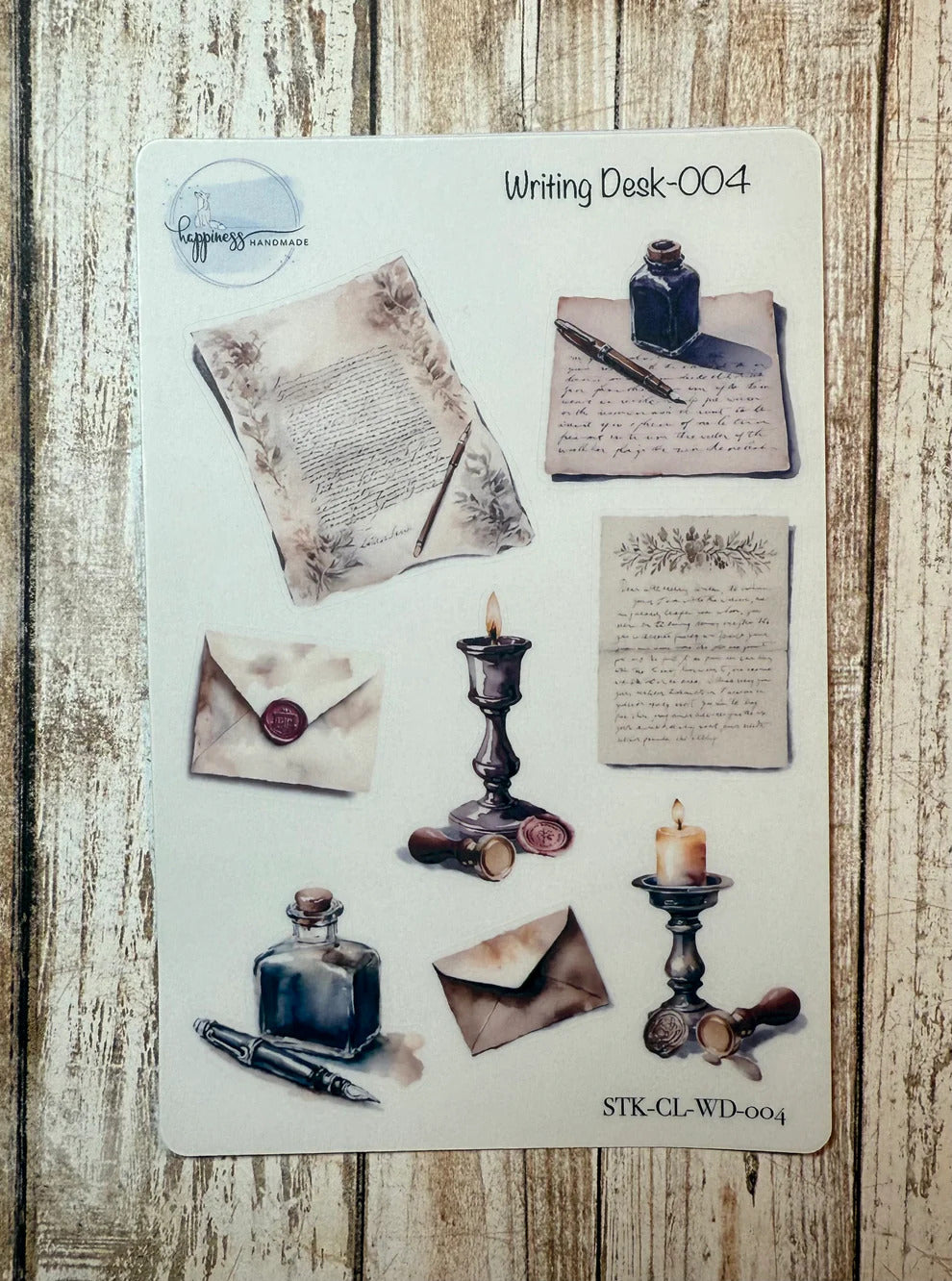 Happiness Handmade - Writing Desk Sticker Sheet