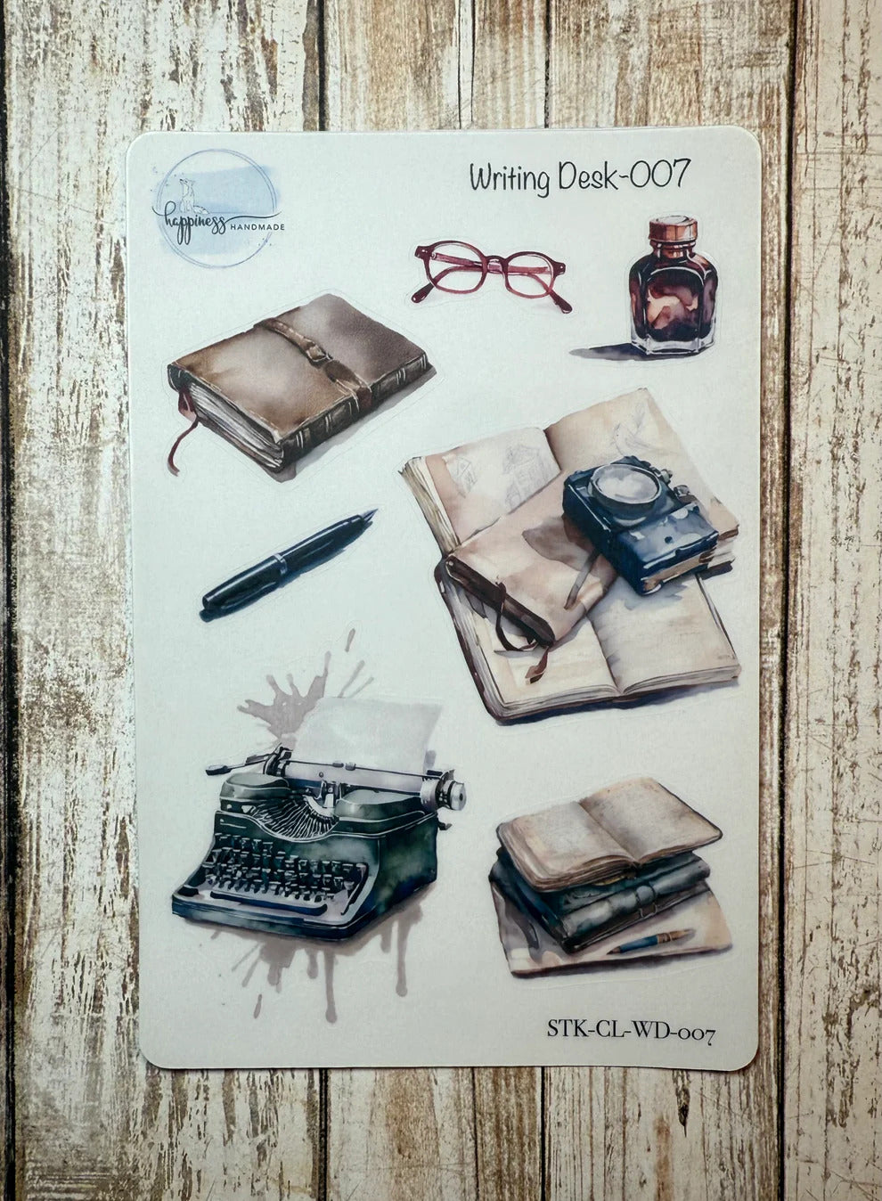 Happiness Handmade - Writing Desk Sticker Sheet