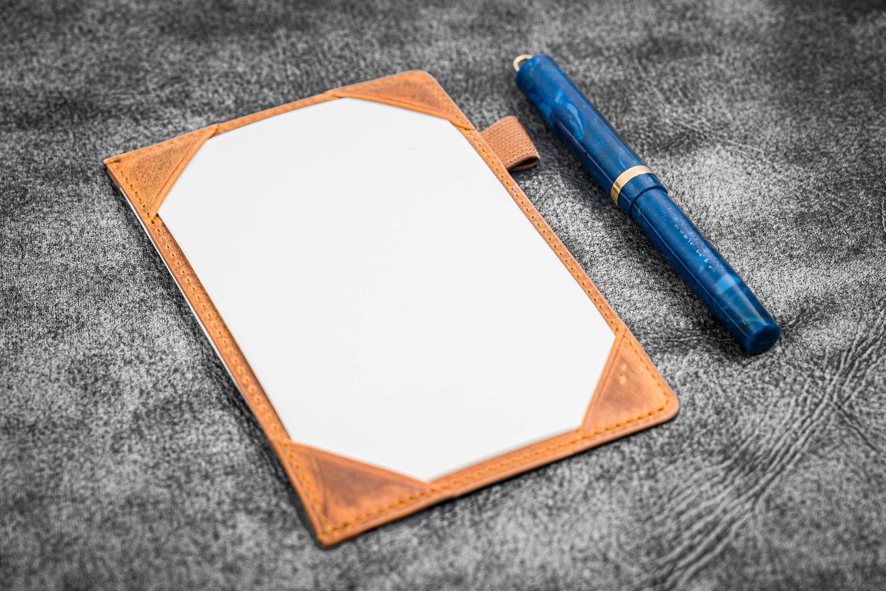 Galen Leather Co. Leather Jotter Pad- Crazy Horse Brown