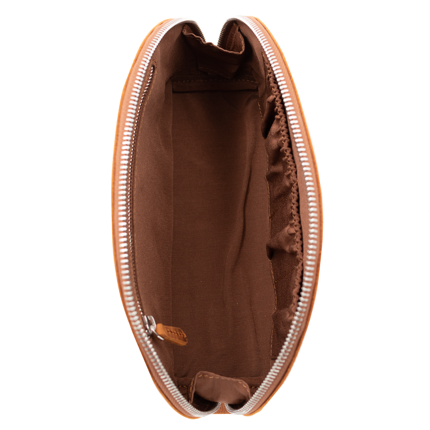 Galen Leather Co. Leather Lunar Makeup / Toiletry bag - Crazy Horse Brown