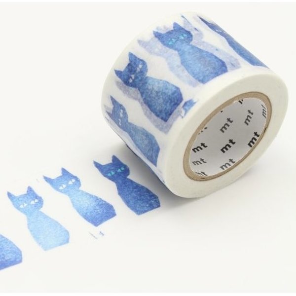 MT Washi tape - Ao-Neko Blue Cat