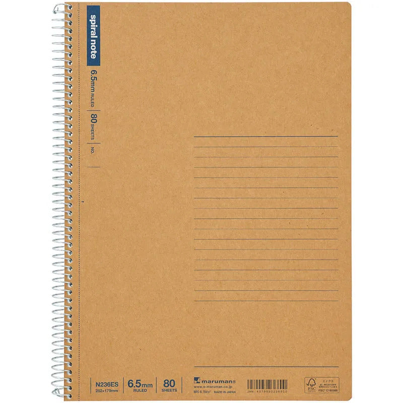 Maruman Notebooks B5 Spiral Note - Lined