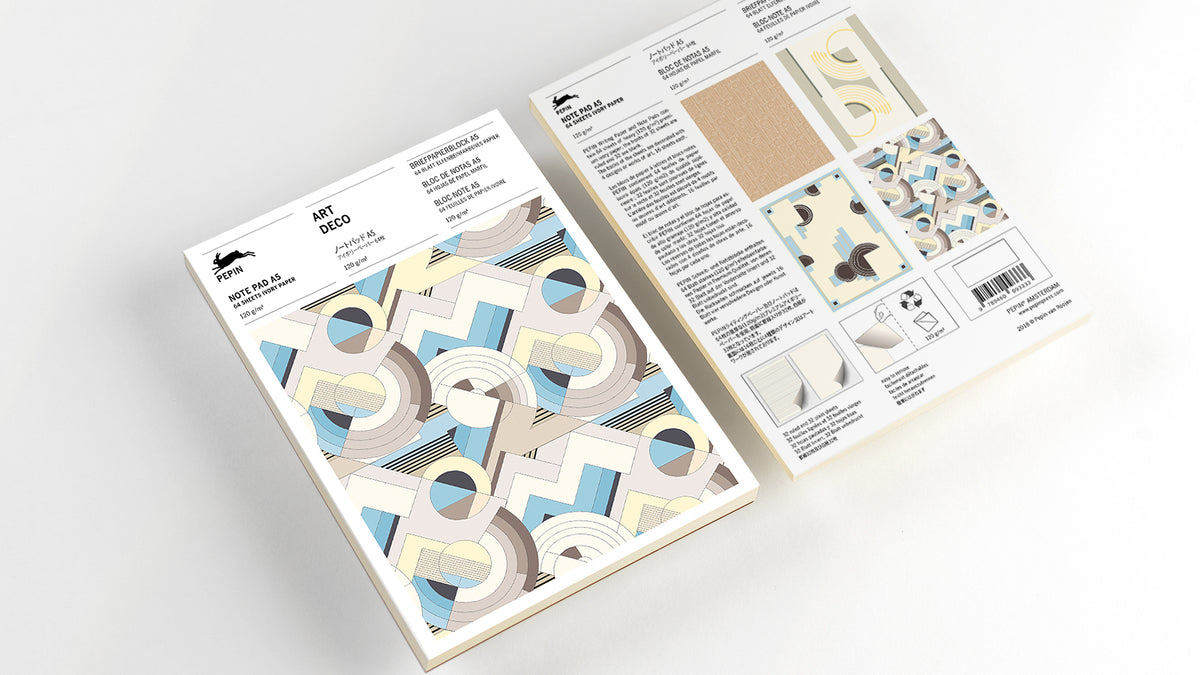 Pepin Notepad A5 - Art Deco