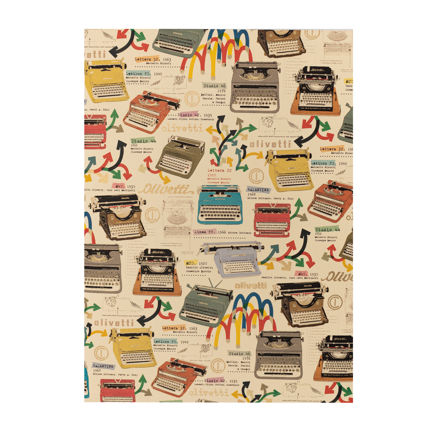 San Lorenzo Writing Sheet Portfolio - Olivetti