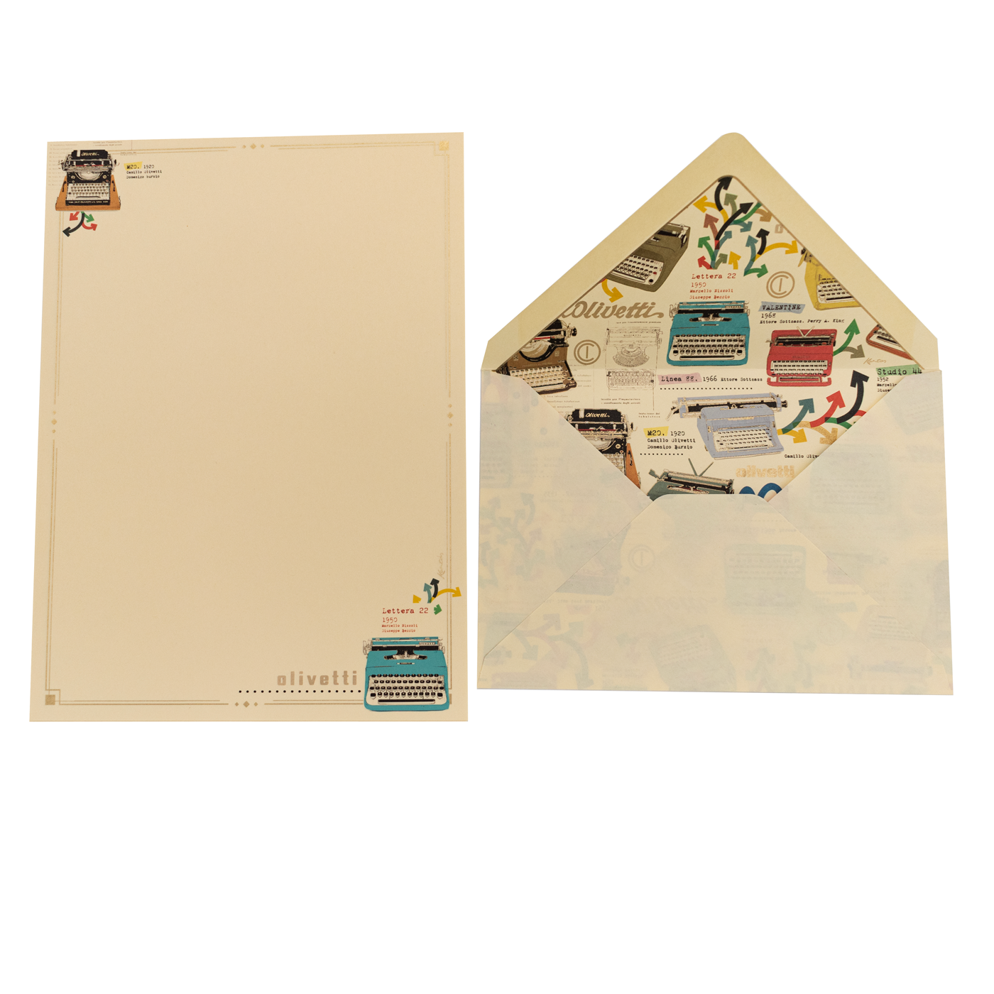 San Lorenzo Writing Sheet Portfolio - Olivetti