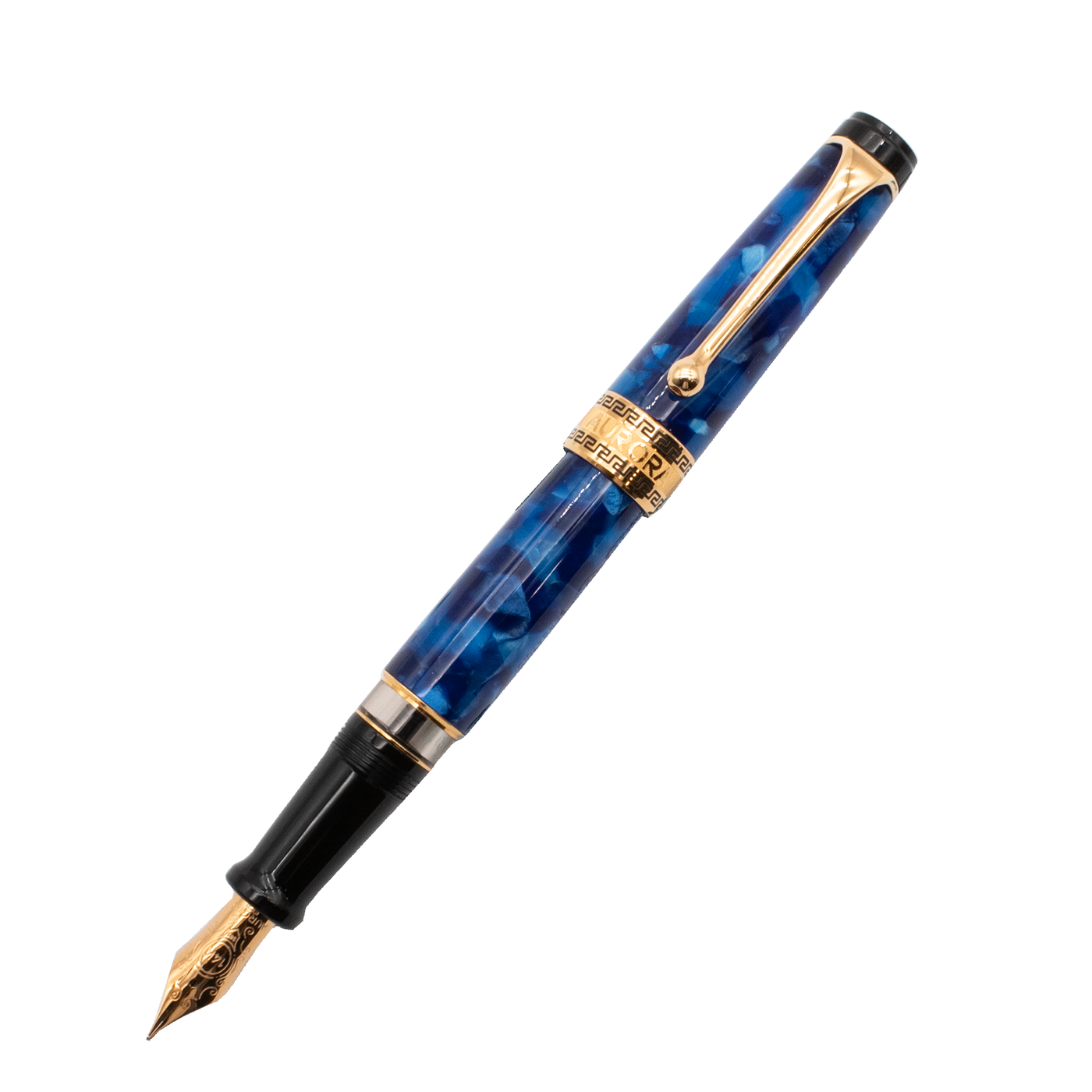 Aurora Optima Auroloide Blue, Gold Trim