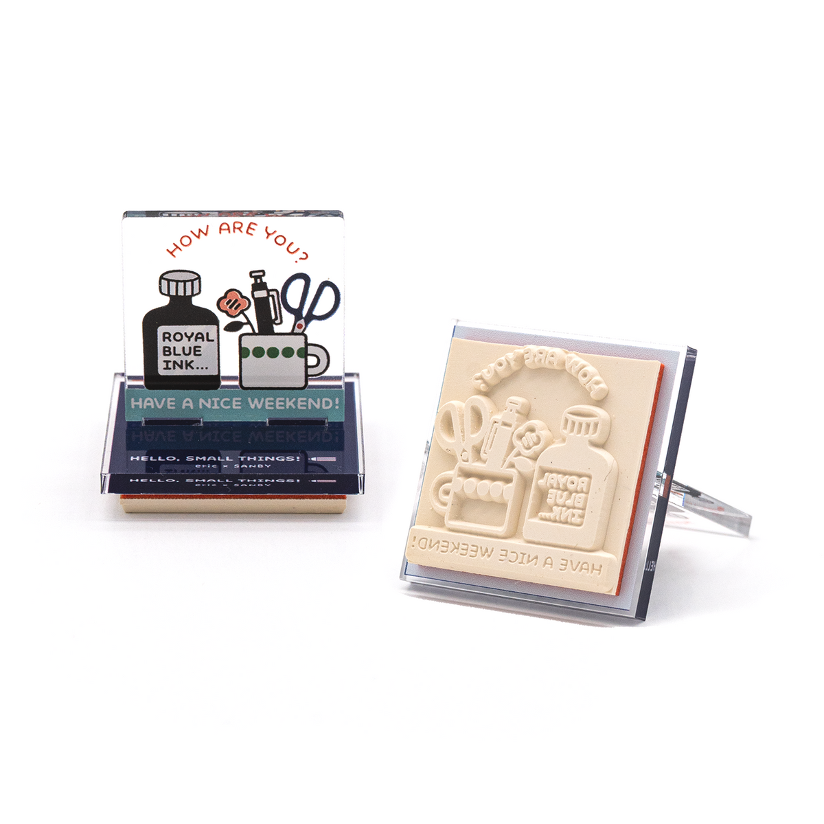 Sanby x Eric Small Things Acrylic Stand Stamp - Ink