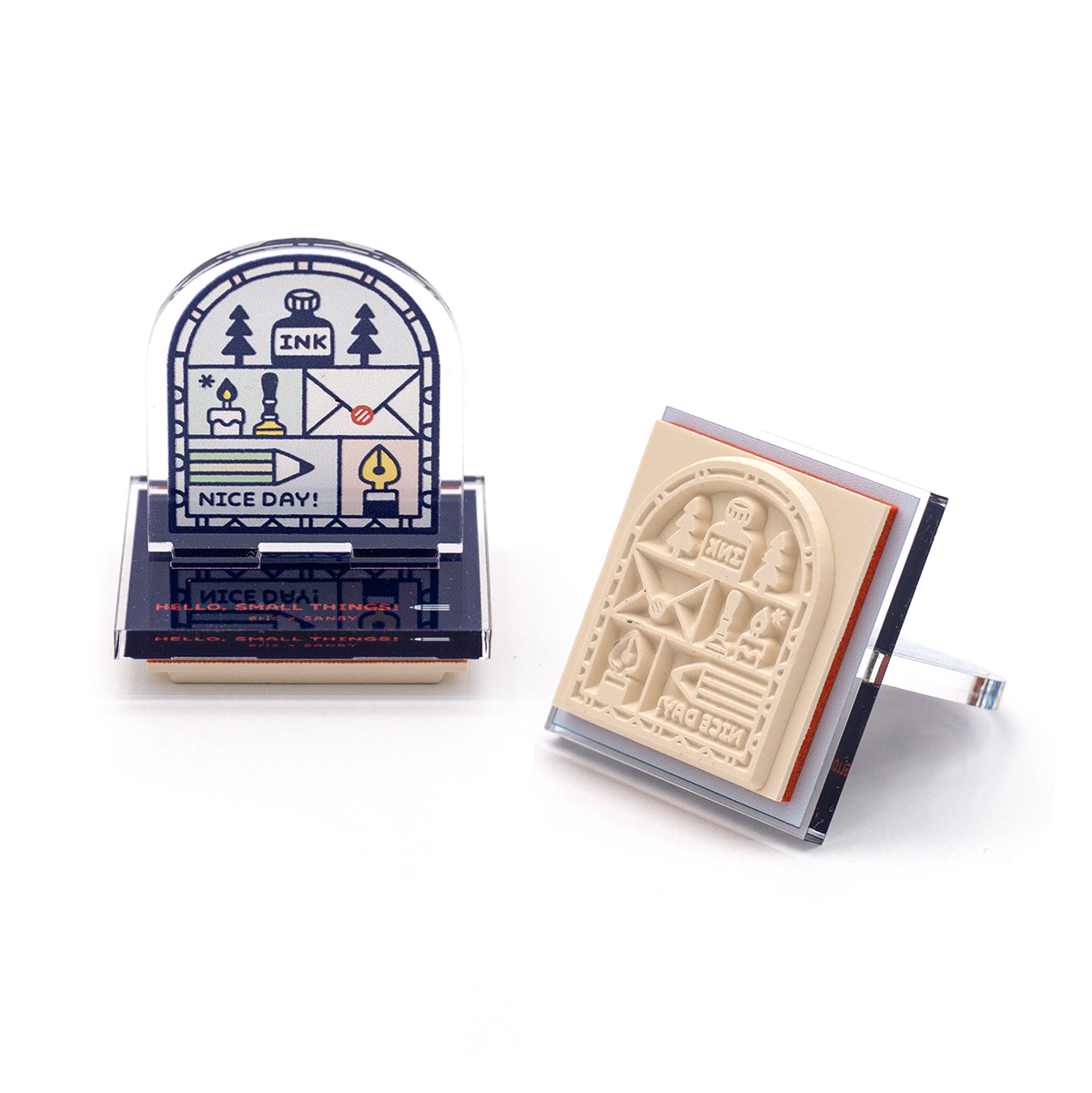Sanby x Eric Small Things Acrylic Stand Stamp - Stained Glass