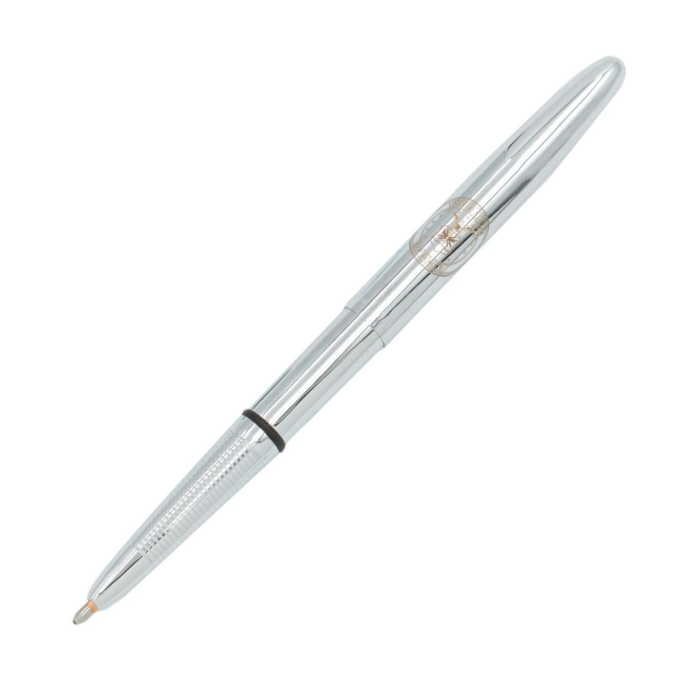 Chrome Bullet Space Pen, Fisher Space Pen Logo - Fisher Space Pen