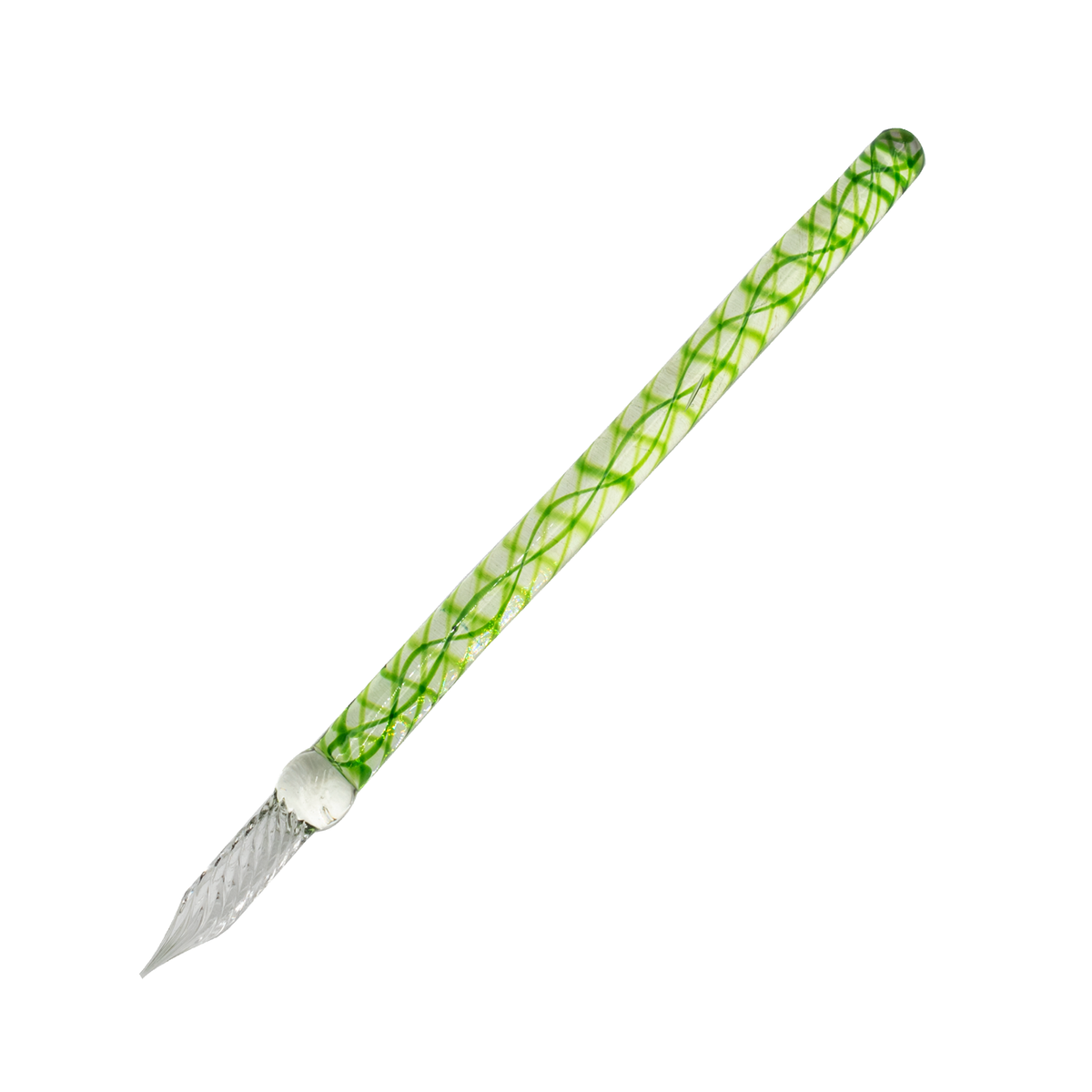 Jacques Herbin Straight Glass Dip Pen - Vert Pre