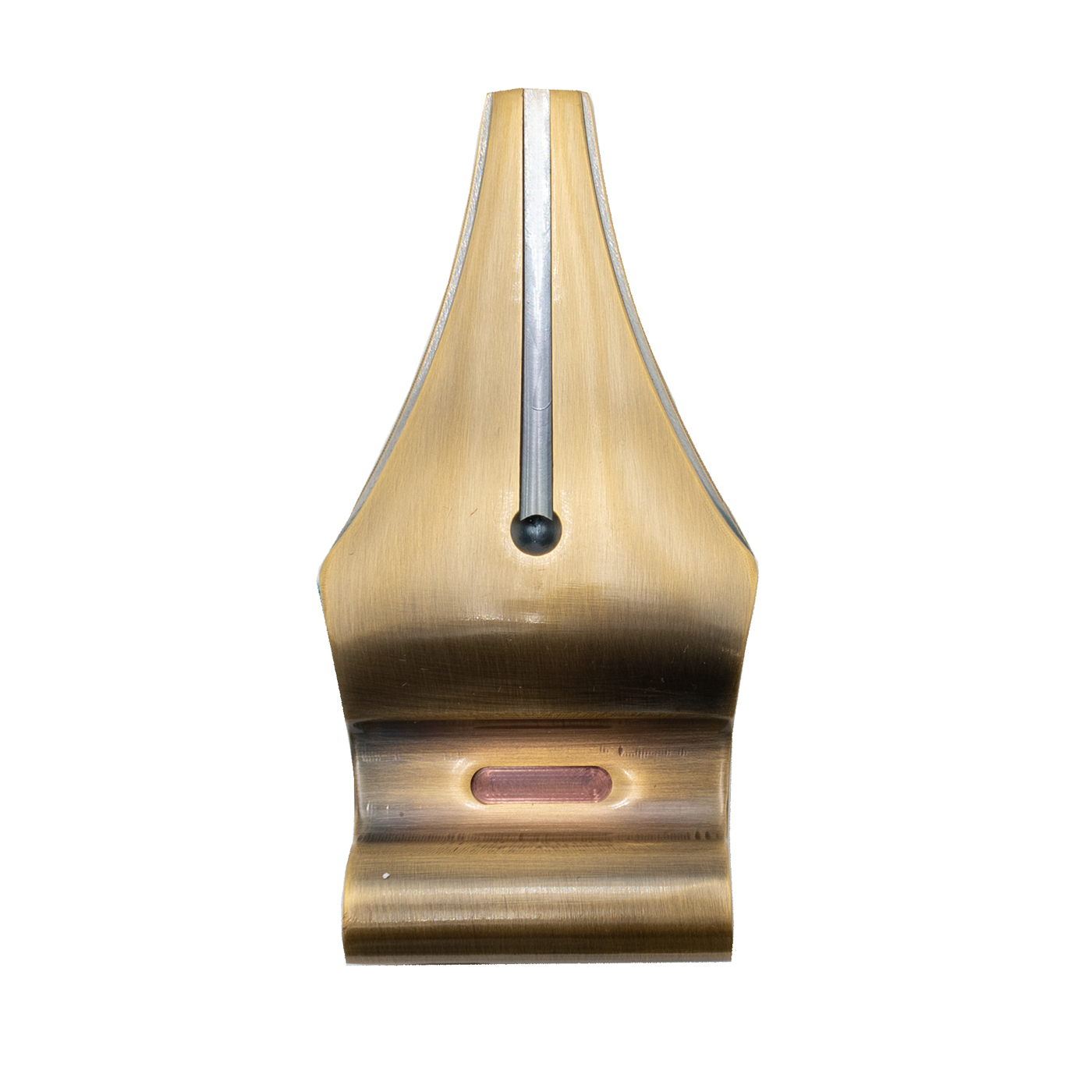 Nib Shaped Solid Brass Pen Stand