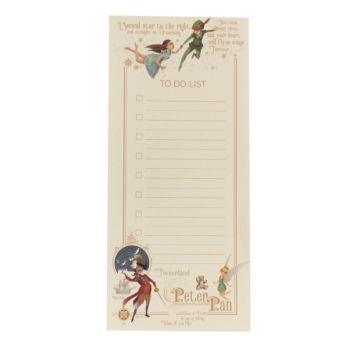 San Lorenzo To Do List Memo Pad - Peter Pan