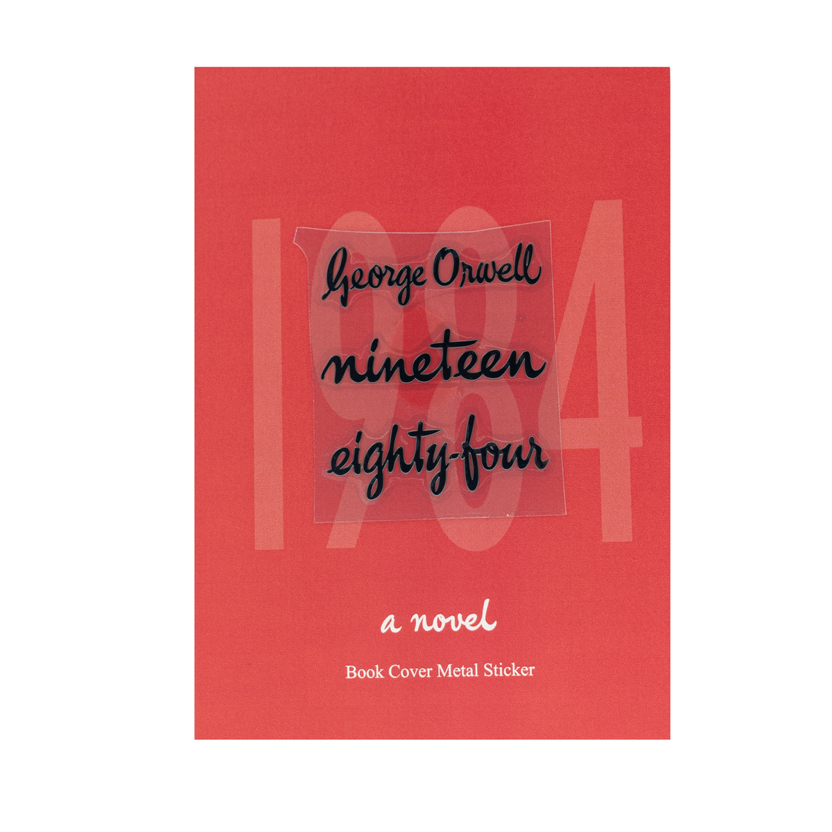 Wearingeul Book Cover Metal Sticker