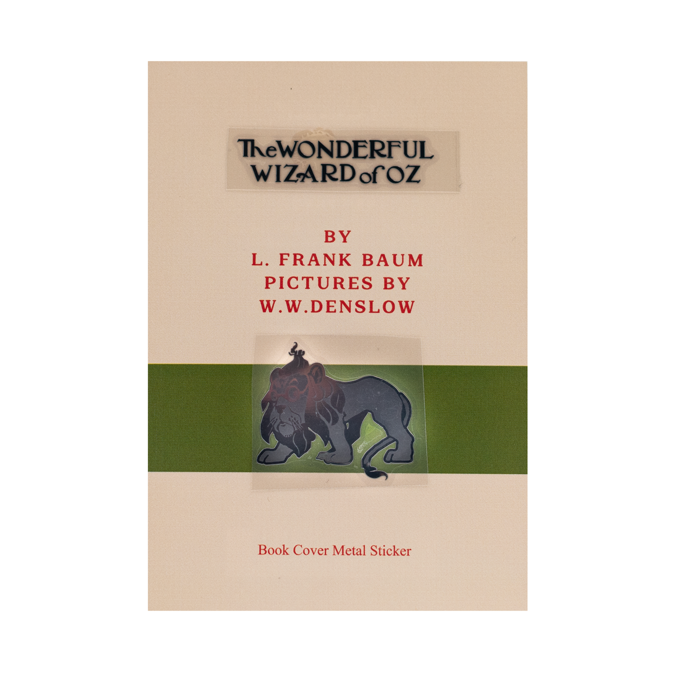 Wearingeul Book Cover Metal Sticker