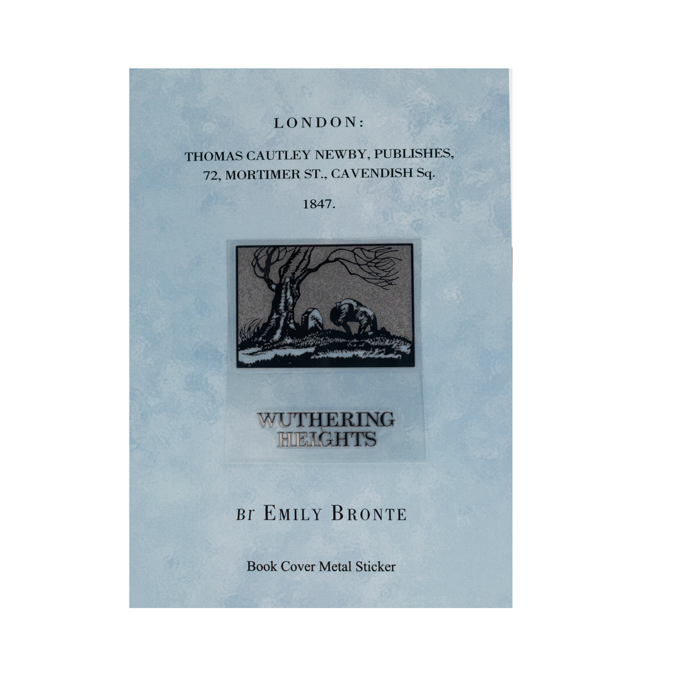 Wearingeul Book Cover Metal Sticker