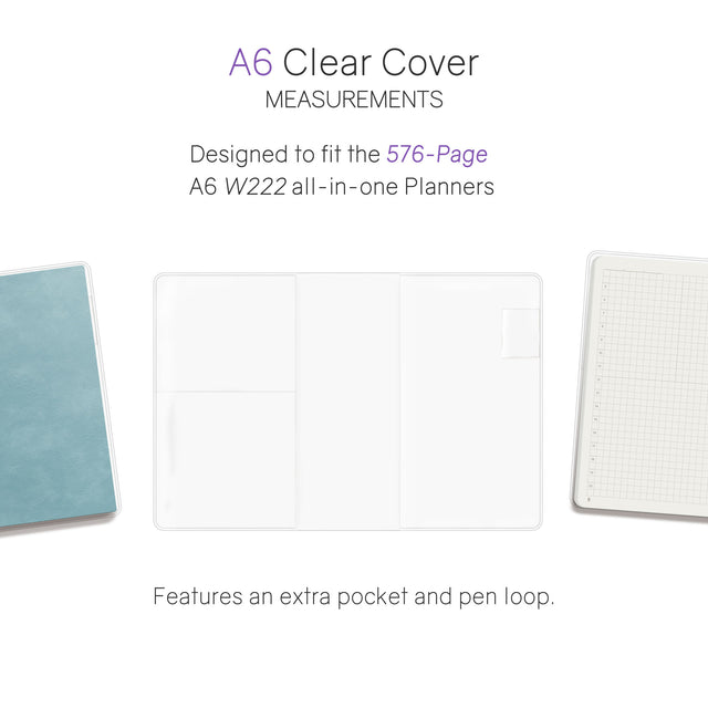 Wonderland222 A6 Vinyl Clear Cover - 576 Page Notebooks