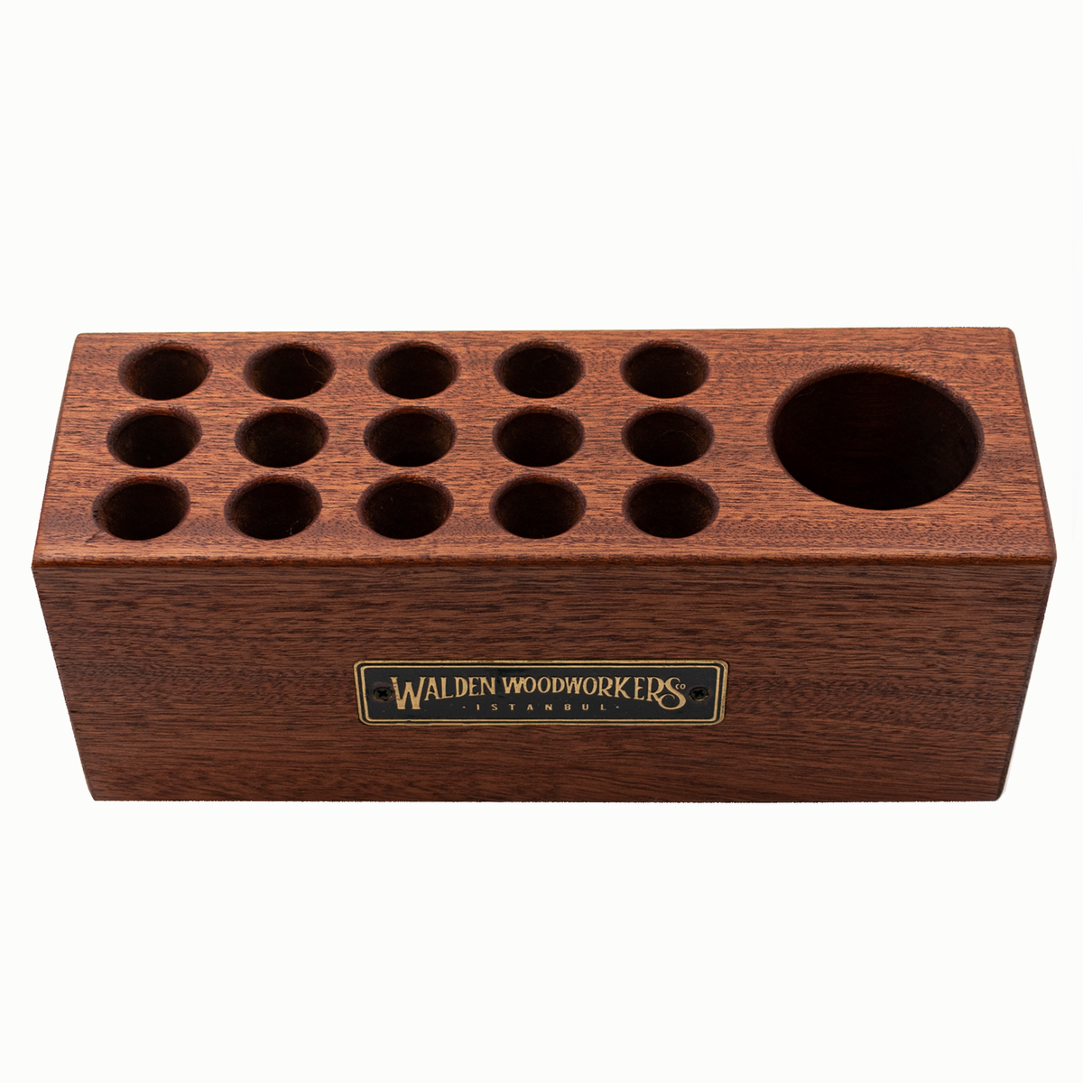 Galen Leather Co. Wood Pen Holder