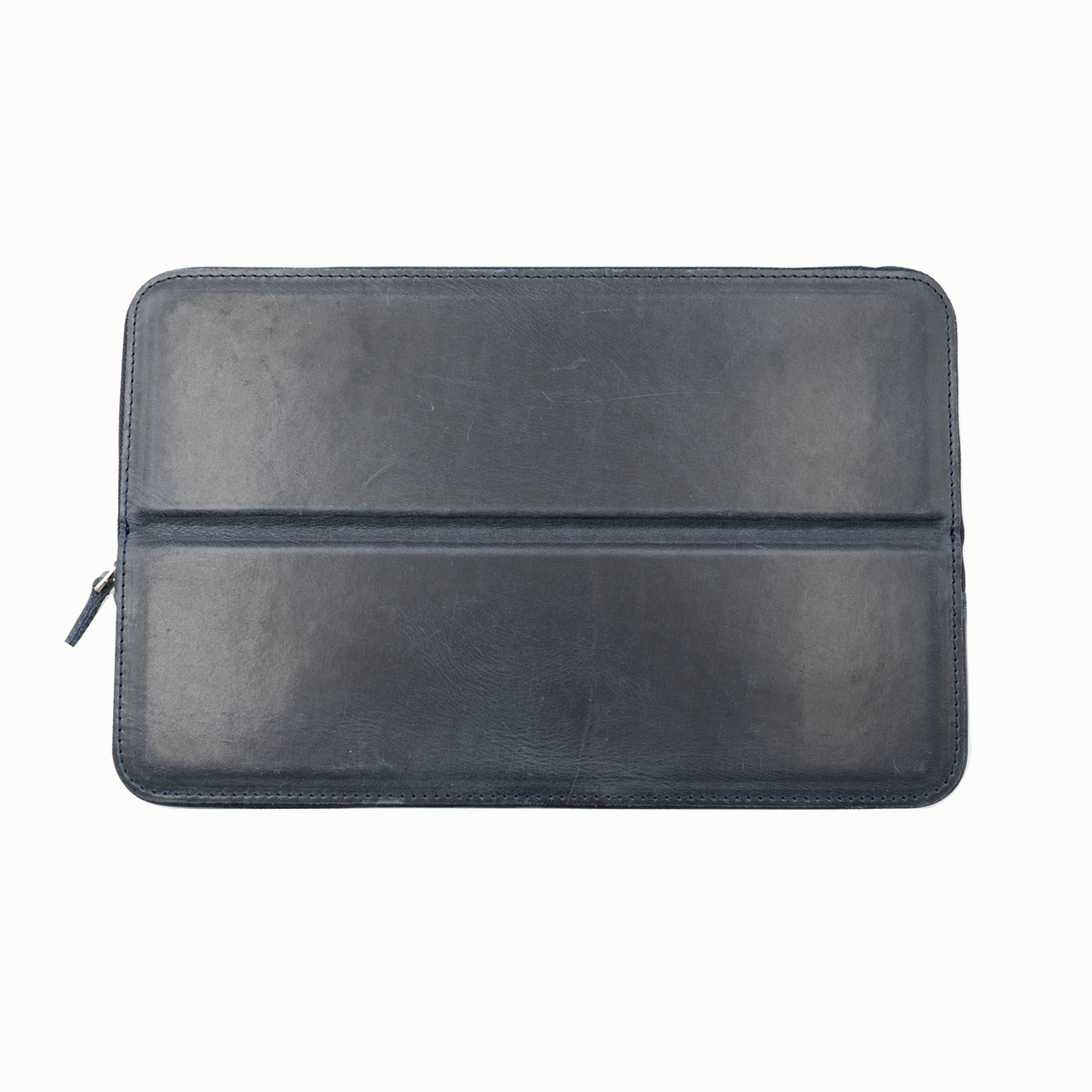 Galen Leather Co. Zipper Magnum Opus 12 Slot Hard Pen Case - Crazy Horse Navy