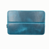 Galen Leather Co. Zipper Magnum Opus 12 Slot Hard Pen Case - Crazy Horse Ocean