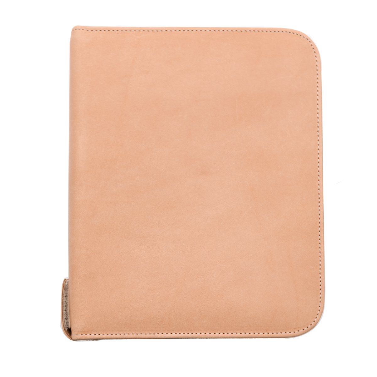 Galen Leather Co. Zippered 40 Slot Pen Case - Undyed Leather